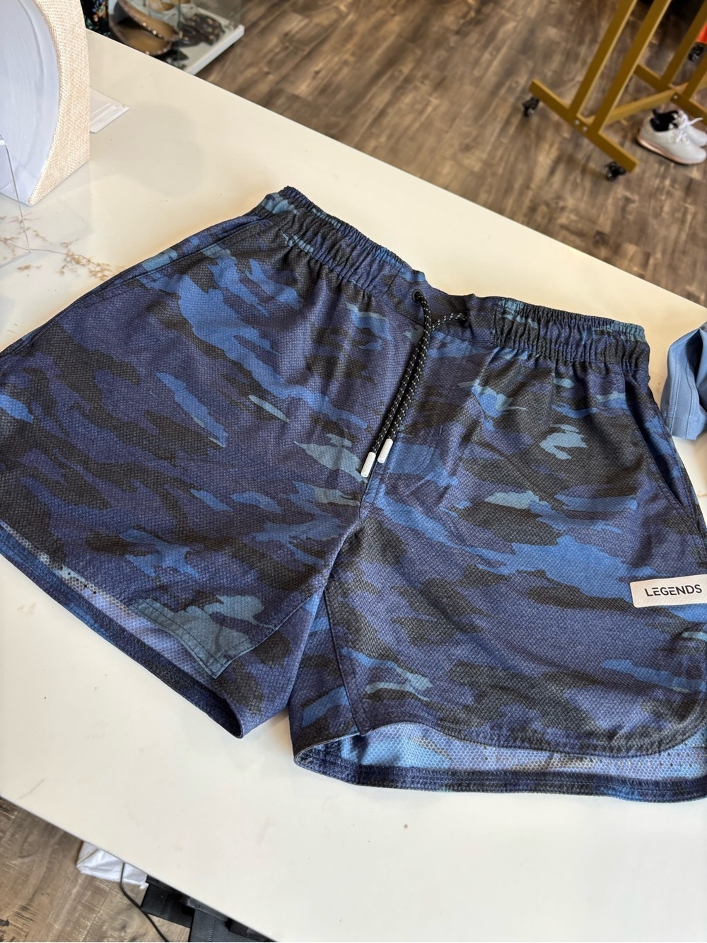 Legends Men’s Blue Camo Athletic Shorts